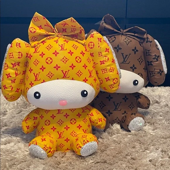 LV Monogram Plush in Yellow available only PRICE PER ITEM - Picture 1 of 5